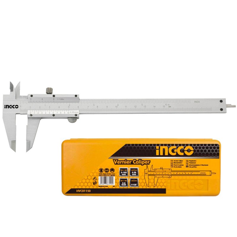 Παχύμετρο INOX 150mm Βιδάκι HVC01150 INGCO